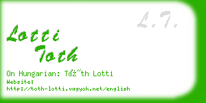 lotti toth business card